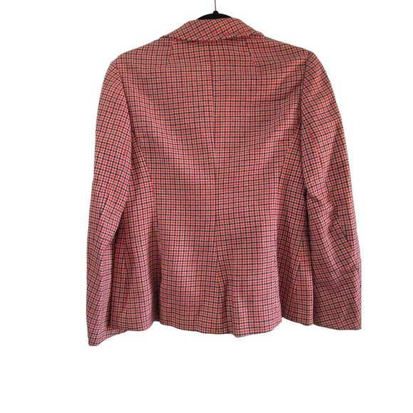 Houndstooth Tattersall Womans Wool Blend Vintage Jacket Creazion Loran GUC - Picture 12 of 16